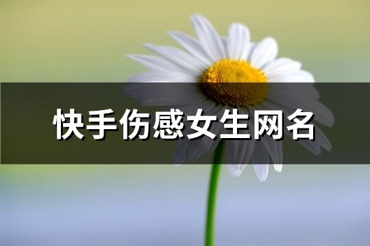 快手傷感女生網(wǎng)名(精選274個)