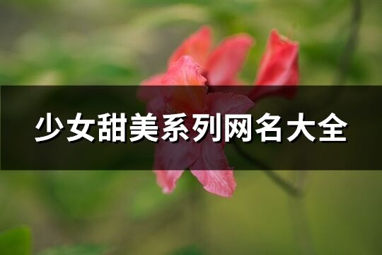 少女甜美系列網名大全(優選338個)