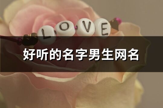 好聽的名字男生網名(精選769個)