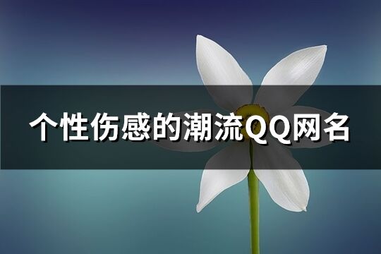 個性傷感的潮流QQ網名(精選440個)