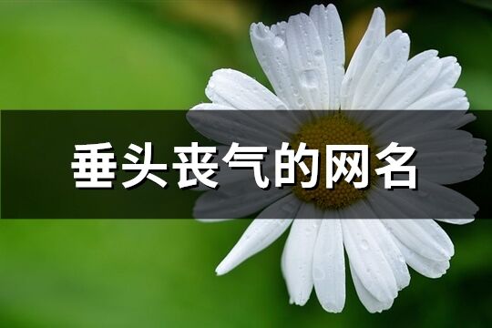 垂頭喪氣的網名(精選183個)