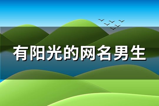 有陽光的網(wǎng)名男生(118個)