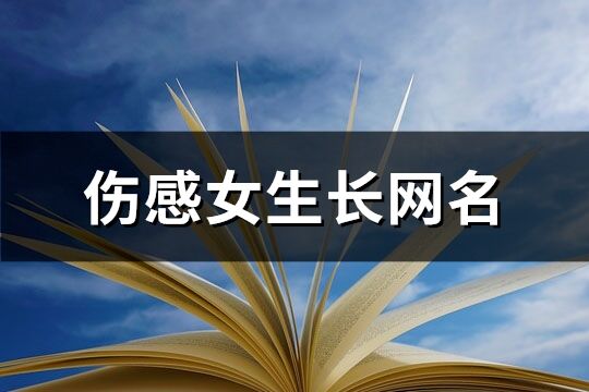 傷感女生長網(wǎng)名(204個)