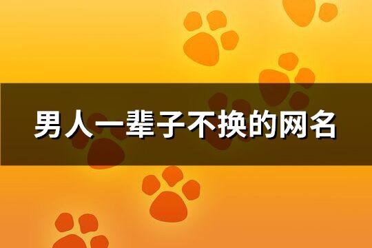 男人一輩子不換的網名(精選270個)
