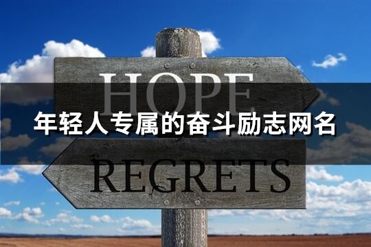 年輕人專屬的奮斗勵志網名(優選294個)