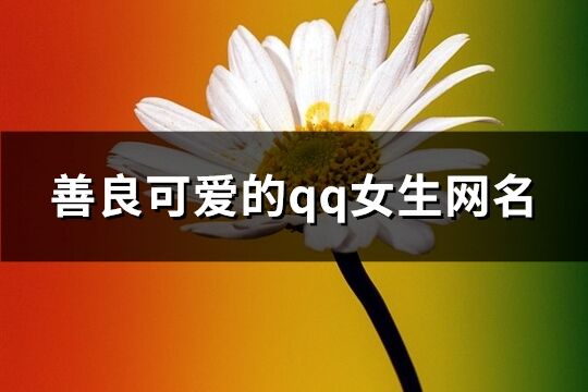 善良可愛的qq女生網名(546個)