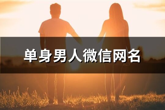 單身男人微信網(wǎng)名(優(yōu)選404個)