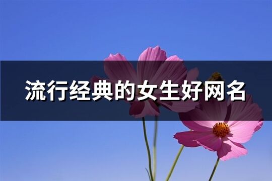 流行經(jīng)典的女生好網(wǎng)名(精選483個(gè))