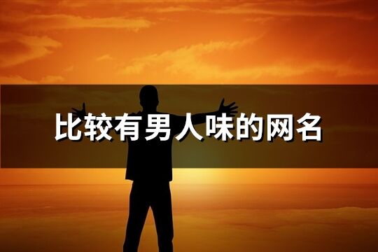 比較有男人味的網名(共383個)