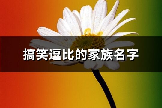 搞笑逗比的家族名字(優選423個)
