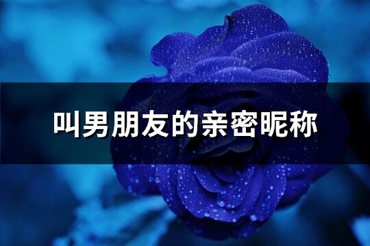 叫男朋友的親密昵稱(精選97個)