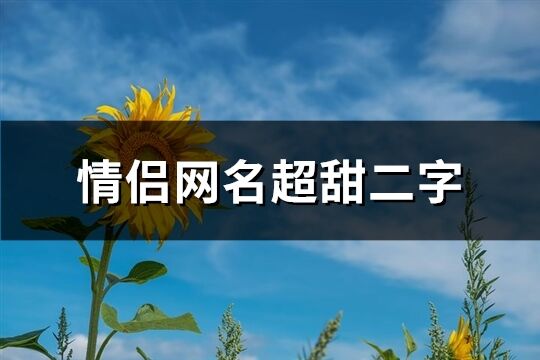 情侶網名超甜二字(共809個)