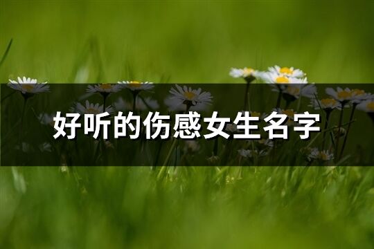 好聽的傷感女生名字(413個)