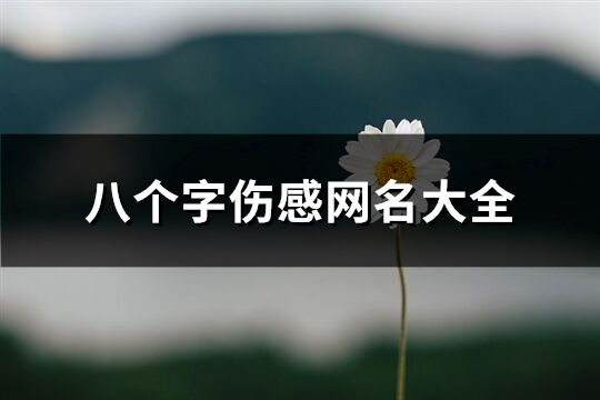 八個字傷感網名大全(共493個)