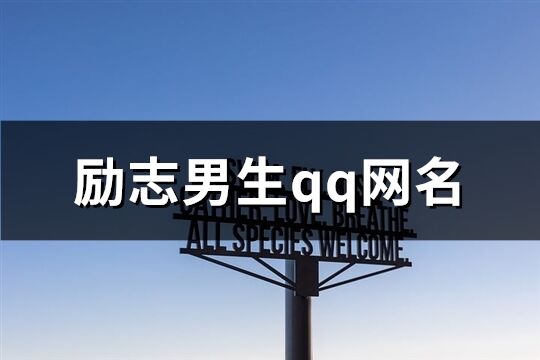 勵志男生qq網名(共190個)