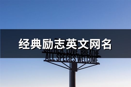 經(jīng)典勵(lì)志英文網(wǎng)名(精選73個(gè))