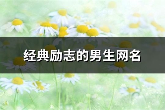 經典勵志的男生網名(共121個)