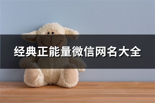 經典正能量微信網名大全(共150個)