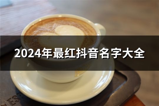 2024年最紅抖音名字大全(精選60個(gè))