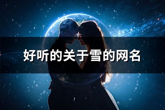 好聽的關于雪的網名(175個)