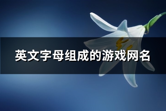 英文字母組成的游戲網名(106個)