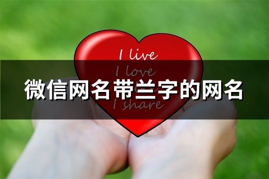 微信網(wǎng)名帶蘭字的網(wǎng)名(214個)