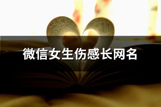 微信女生傷感長(zhǎng)網(wǎng)名(精選229個(gè))