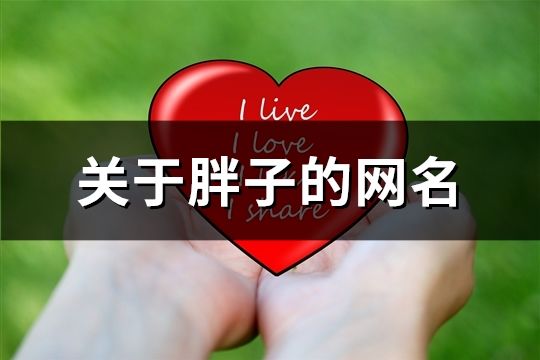 關(guān)于胖子的網(wǎng)名(123個)