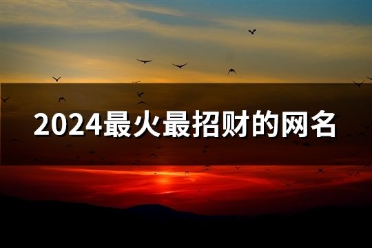 2024最火最招財(cái)?shù)木W(wǎng)名(精選893個(gè))